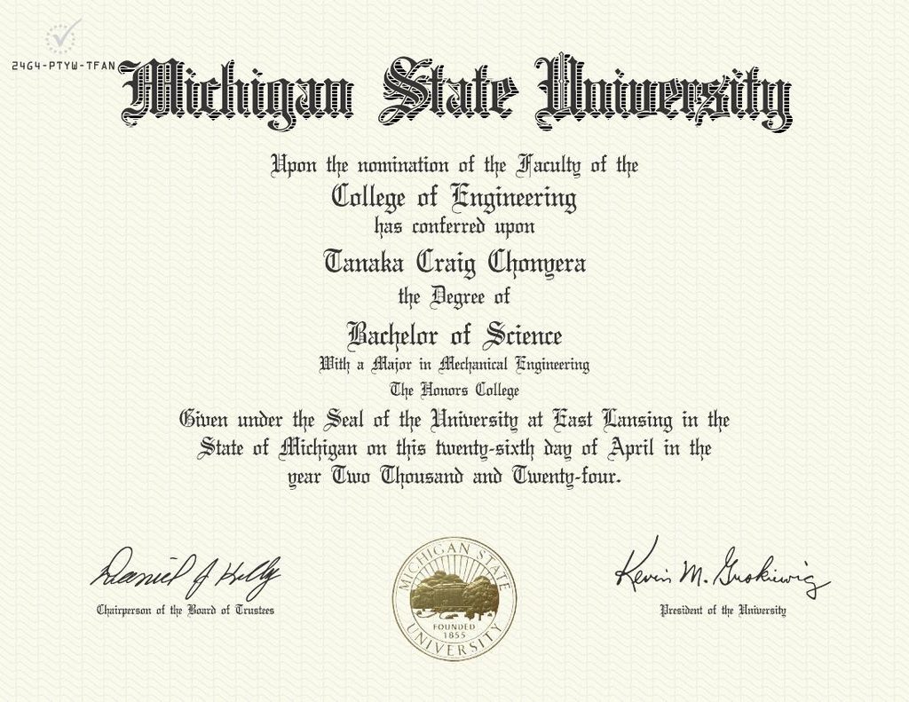 MSU Mechanical Engineering degree