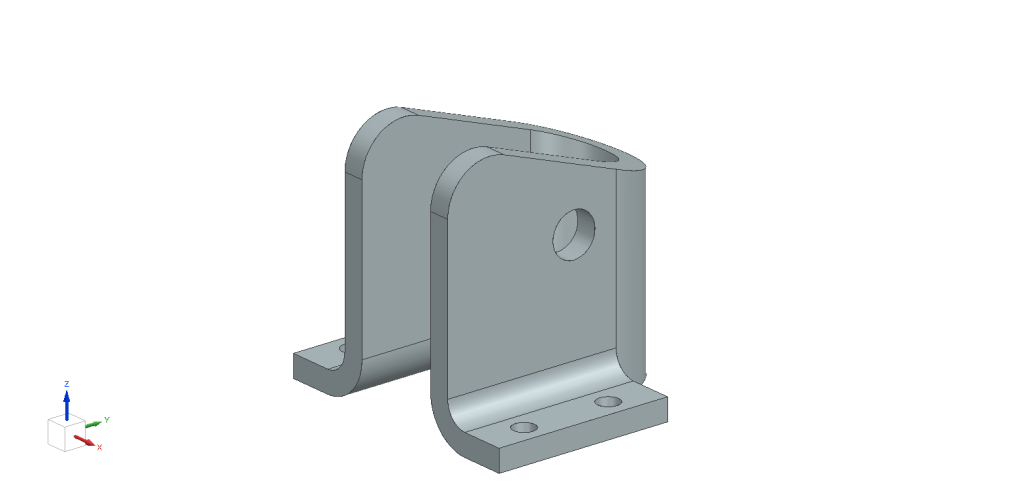 CAD model: bracket