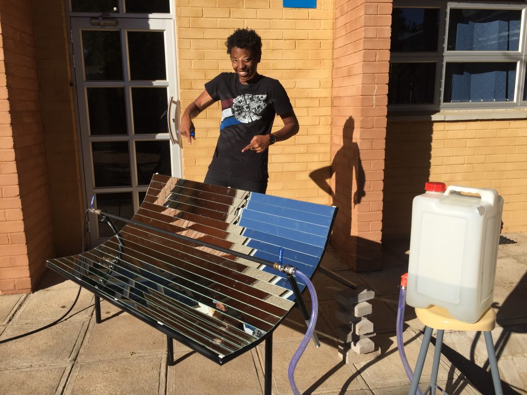 Parabolic solar array prototype